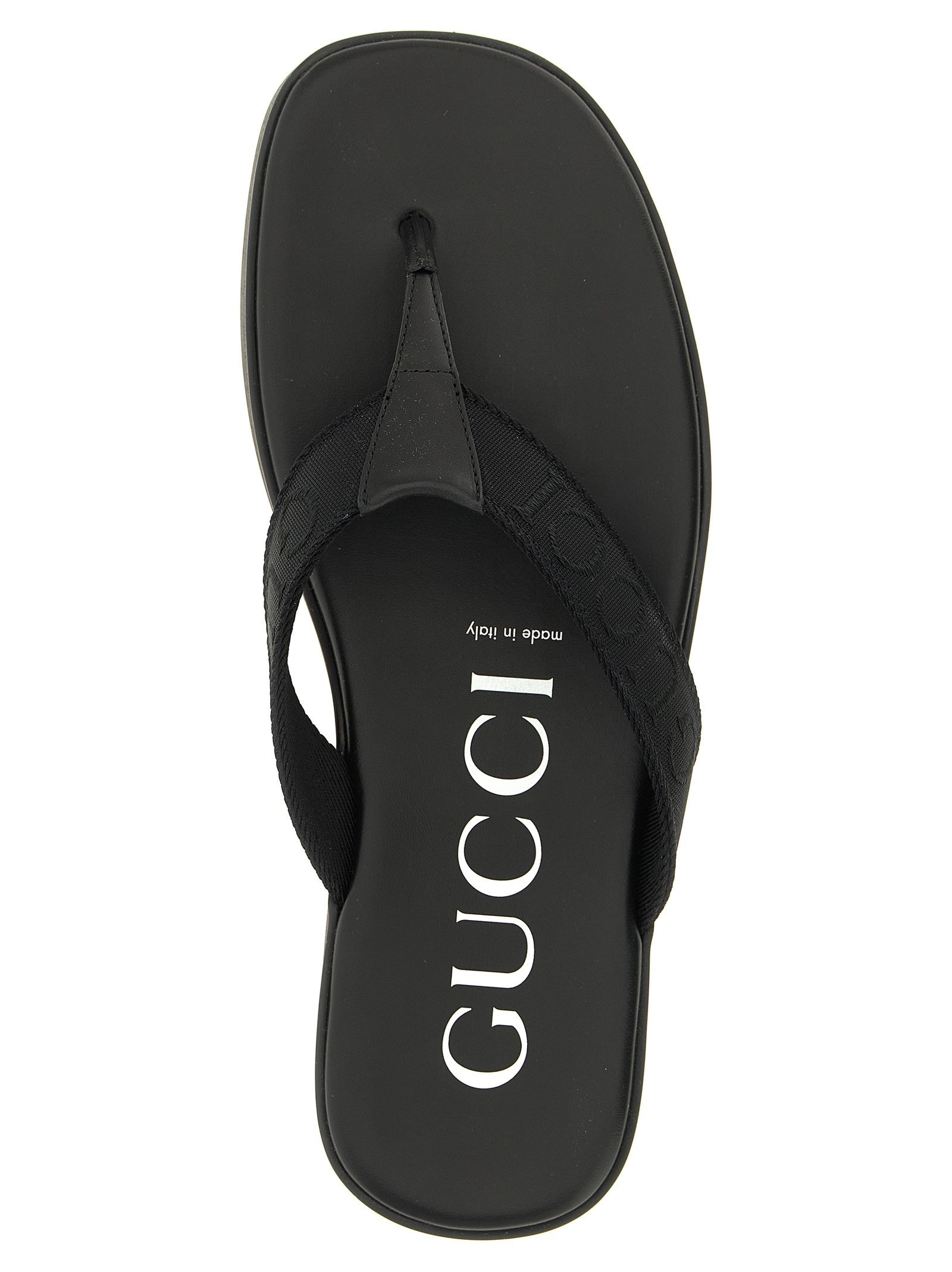 Jacquard thong sandals