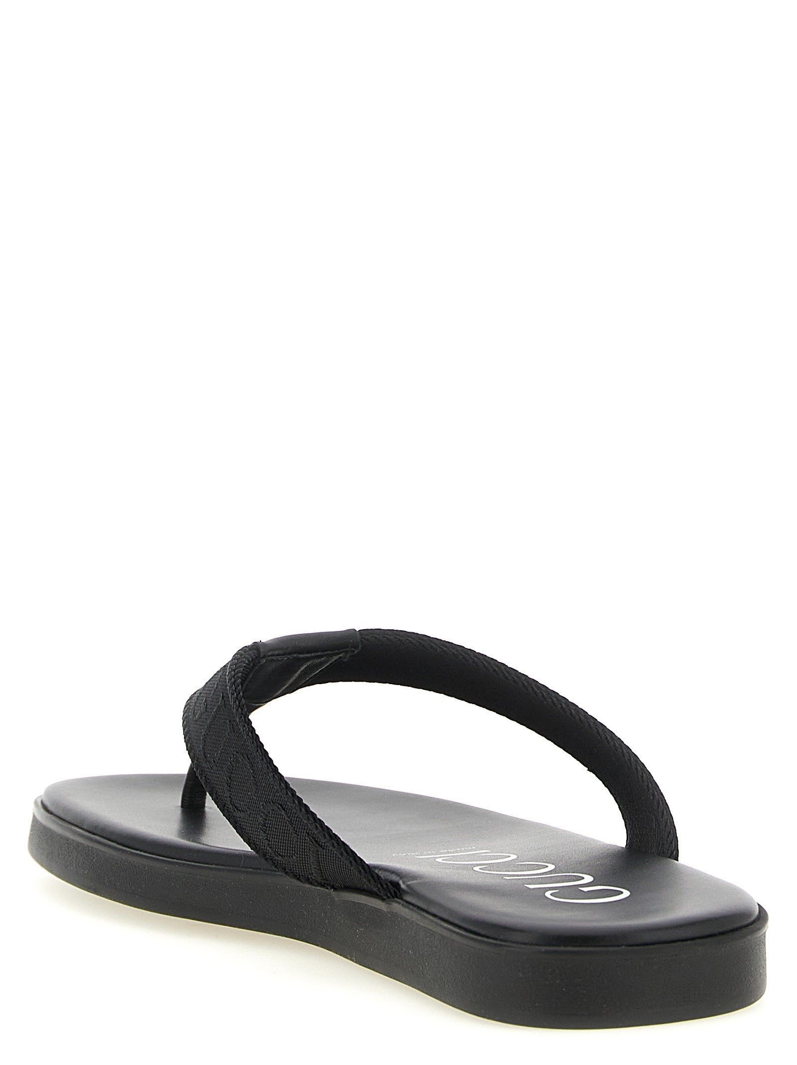 Jacquard thong sandals