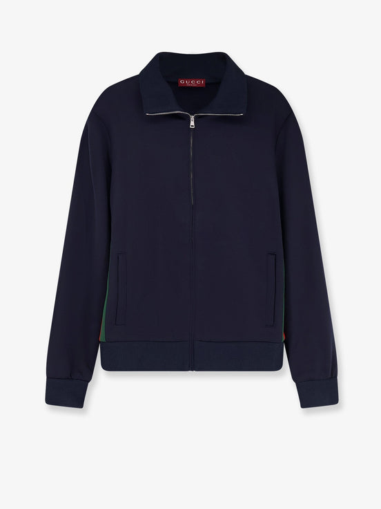 Jersey sweatshirt with lateral Web Band
