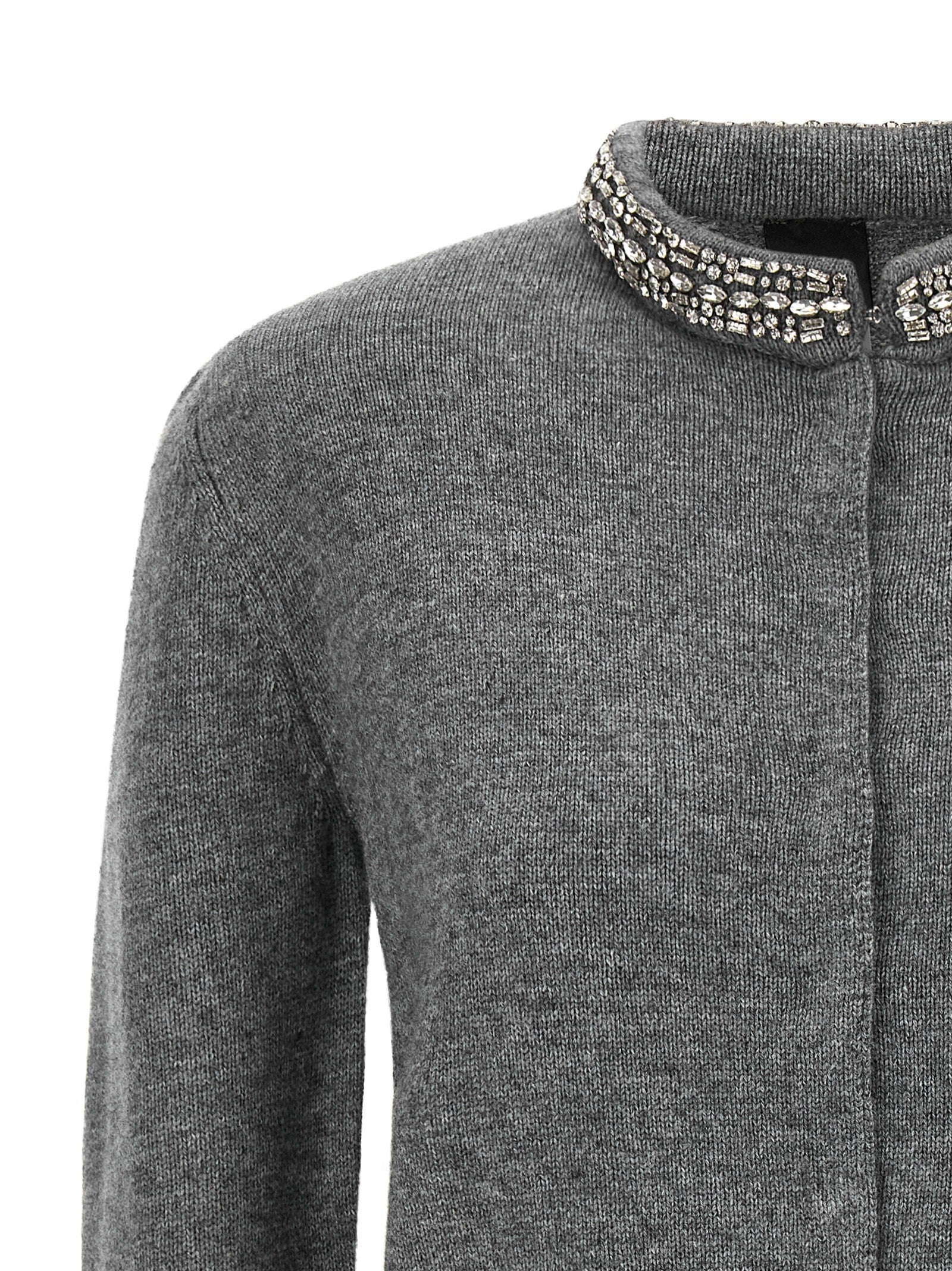 Jewel collar cardigan