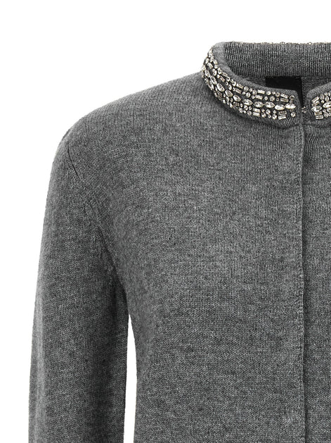 Jewel collar cardigan