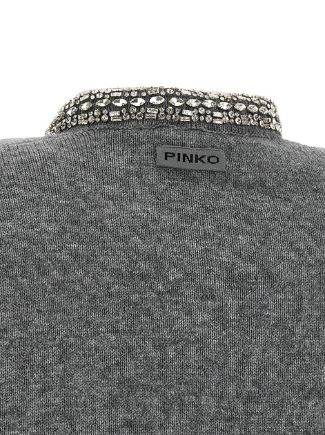 Jewel collar cardigan