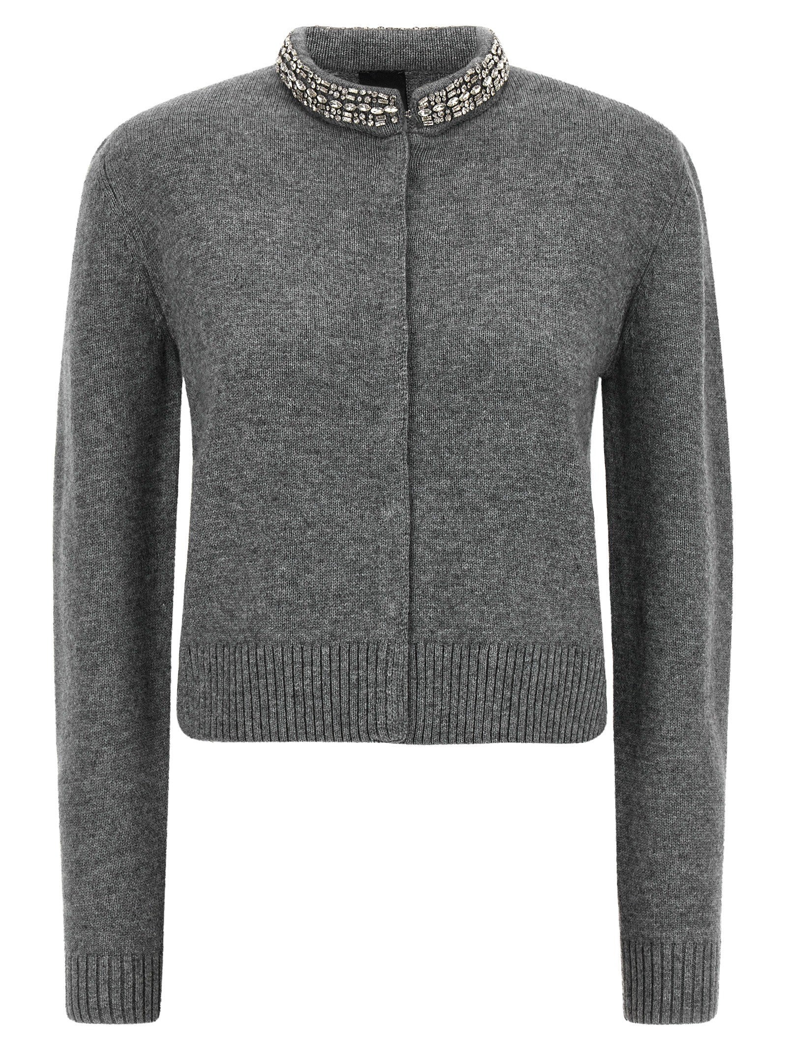 Jewel collar cardigan