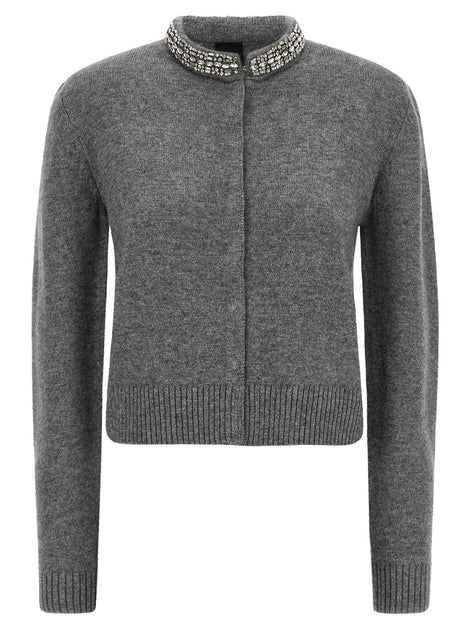 Jewel collar cardigan