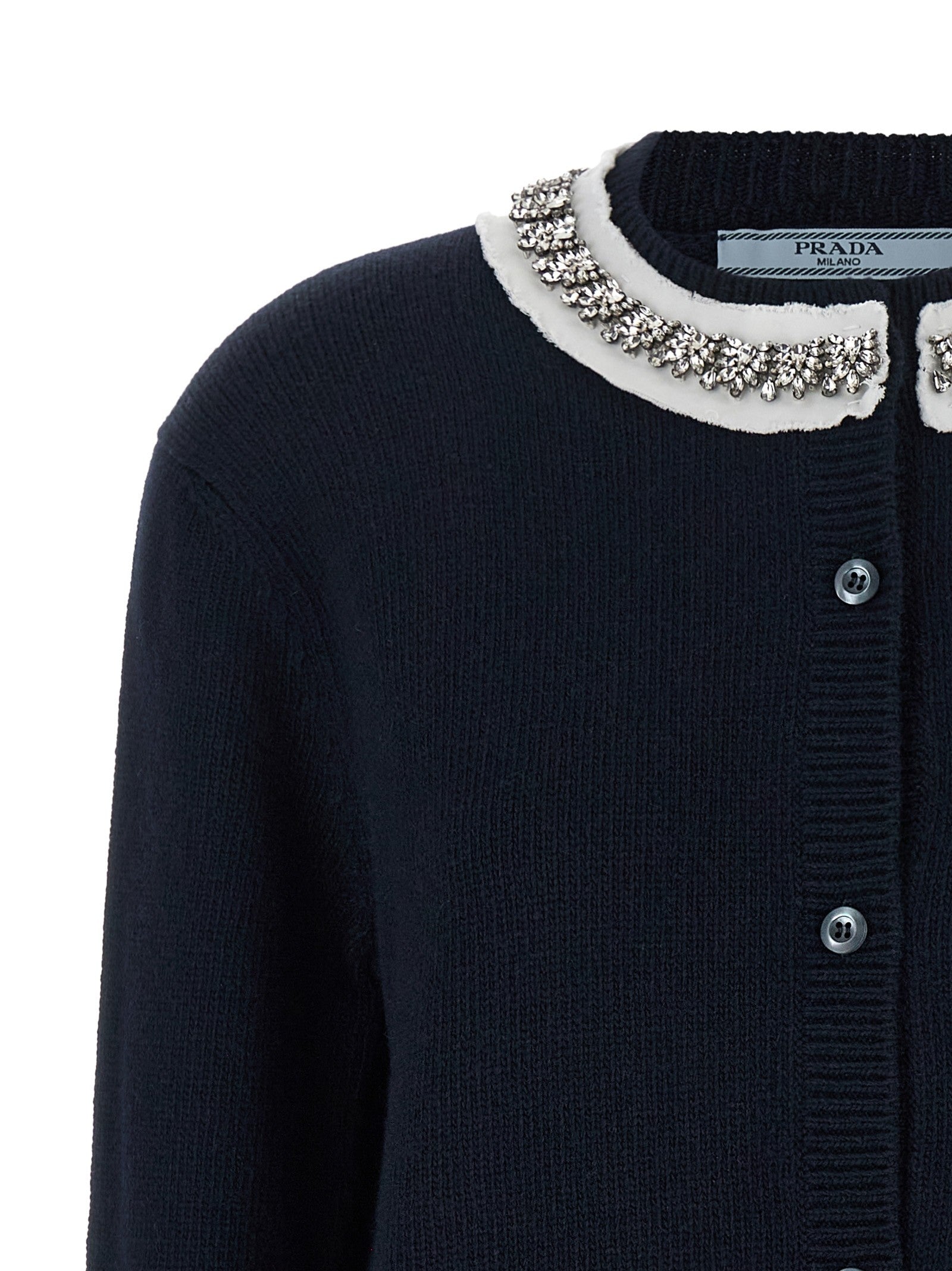 Jewel collar cardigan