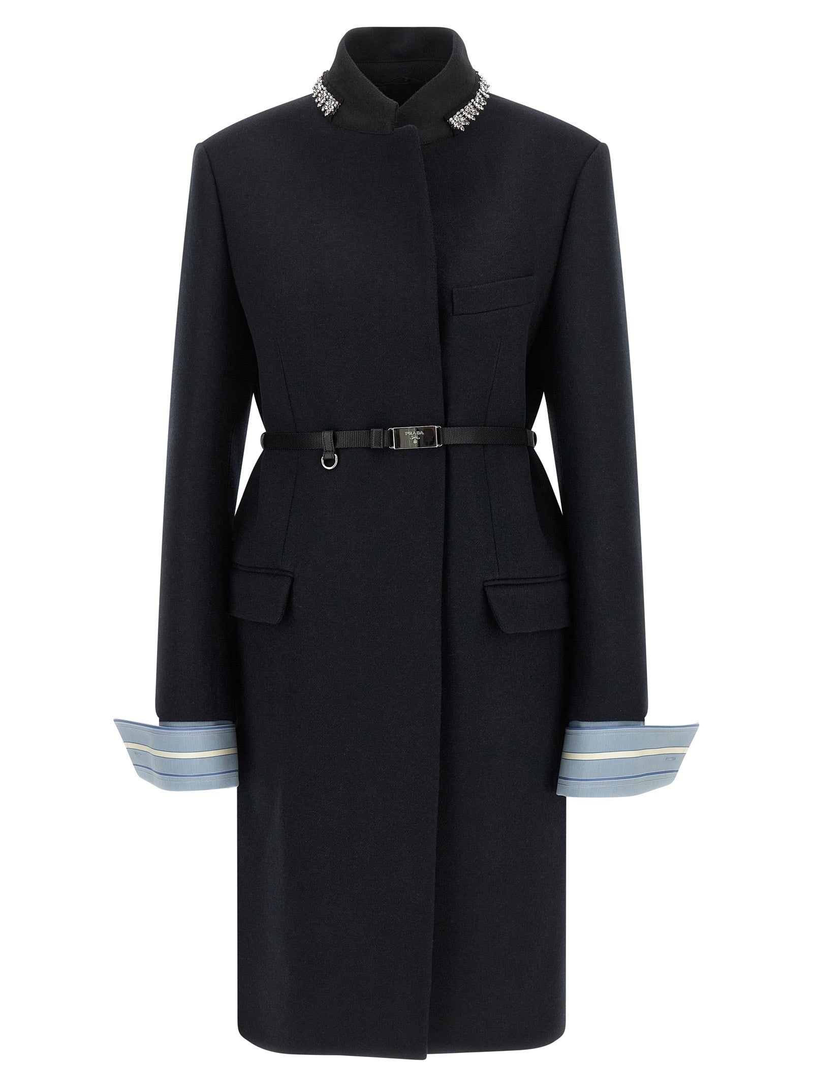 Jewel collar coat