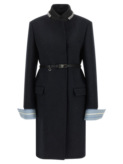 Jewel collar coat