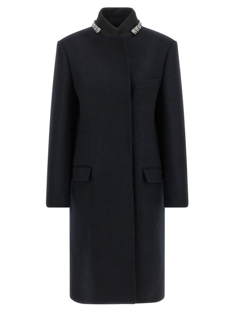 Jewel collar coat