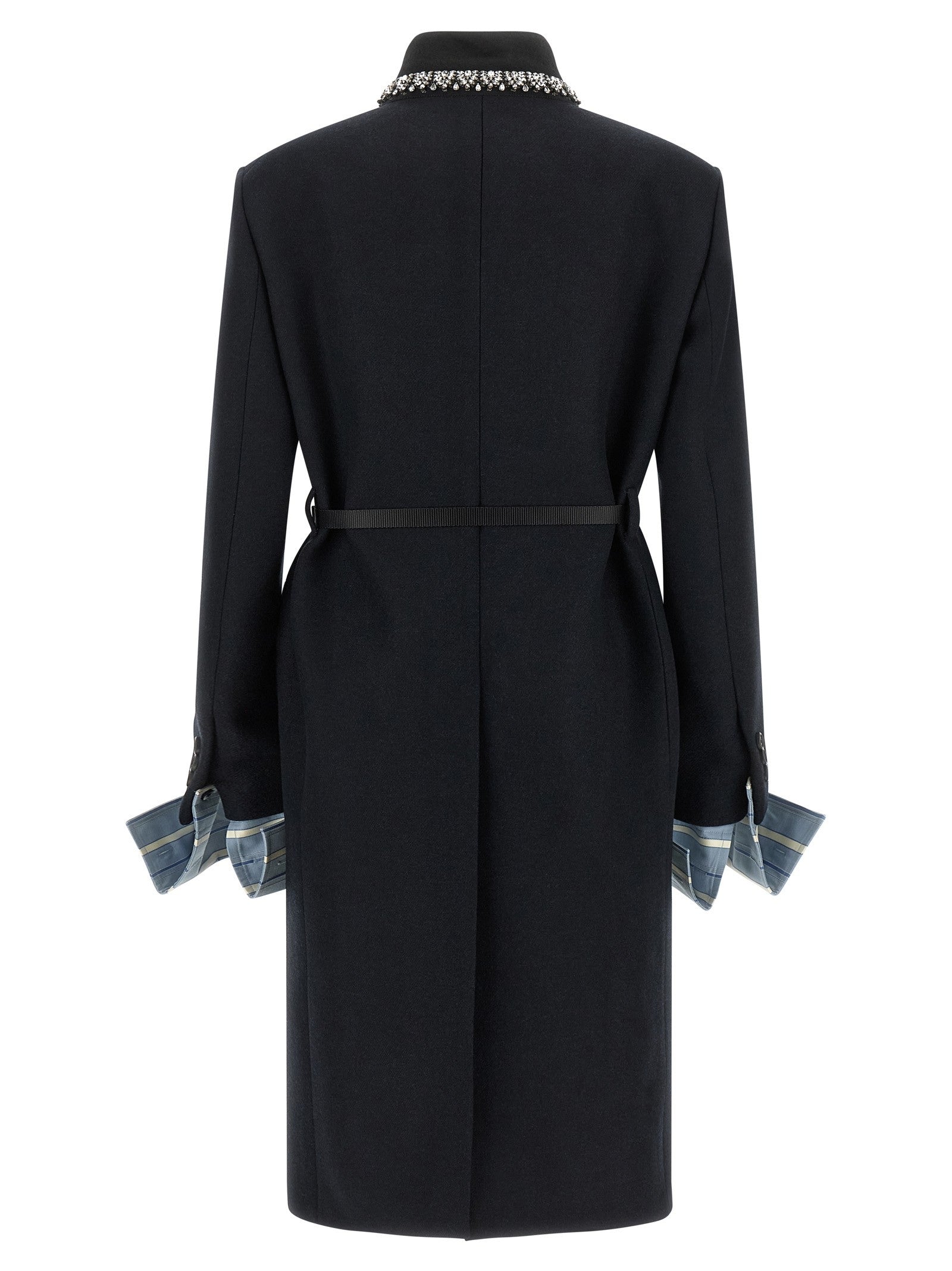 Jewel collar coat