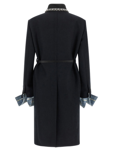 Jewel collar coat