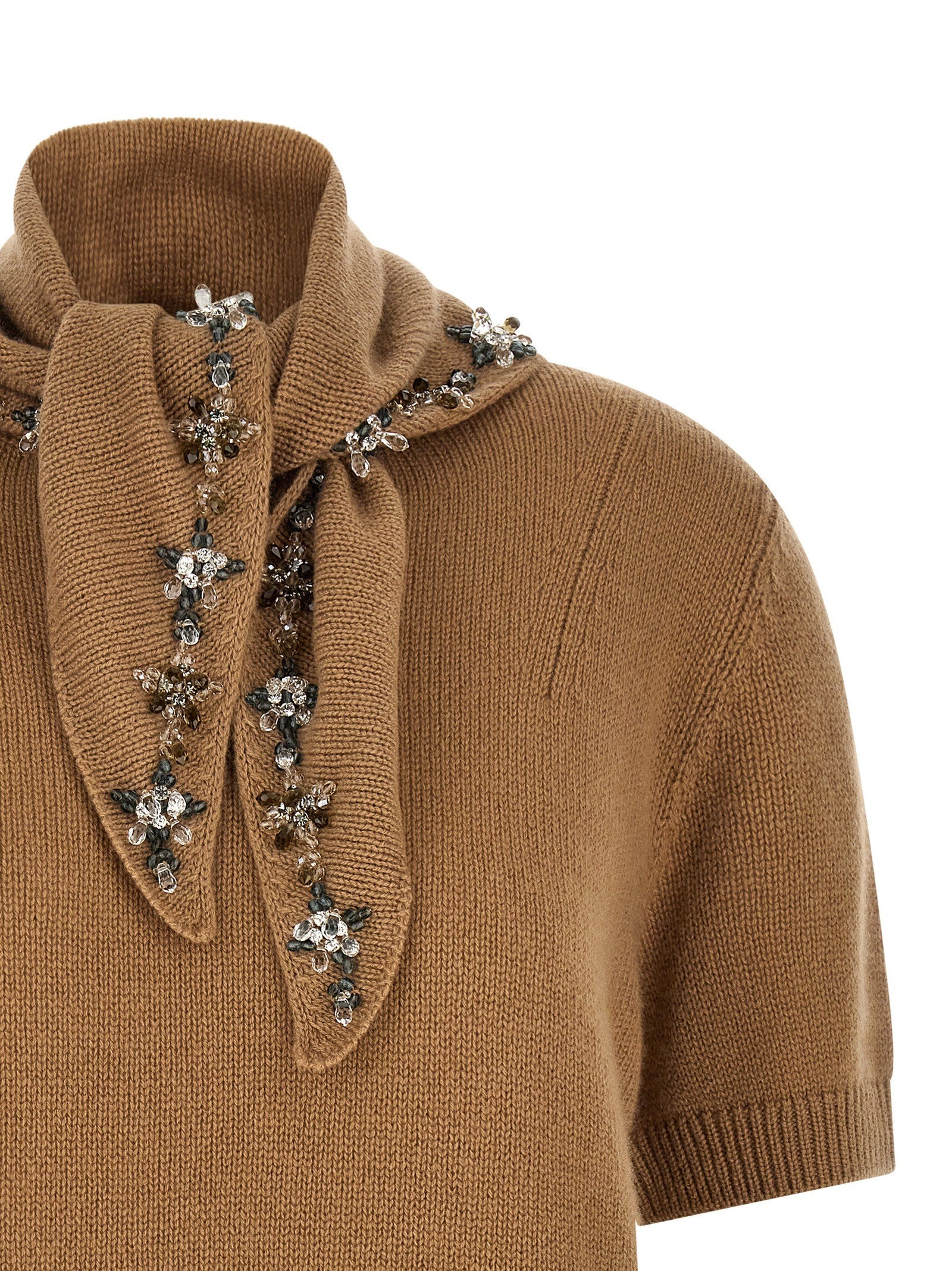PRADA Jewel scarf sweater