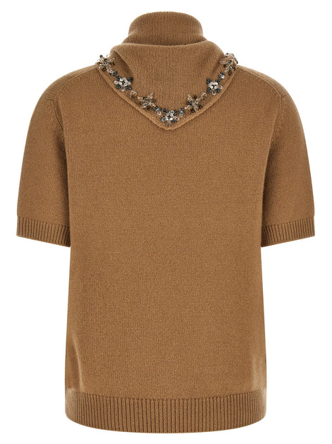 PRADA Jewel scarf sweater