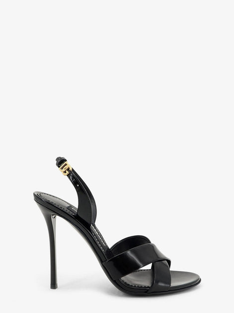 Keira shiny calfskin leather sandals