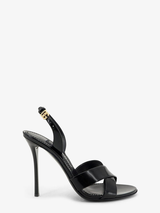 Keira shiny calfskin leather sandals