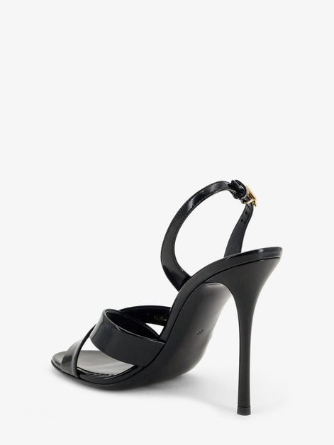Dolce & Gabbana Keira shiny calfskin leather sandals