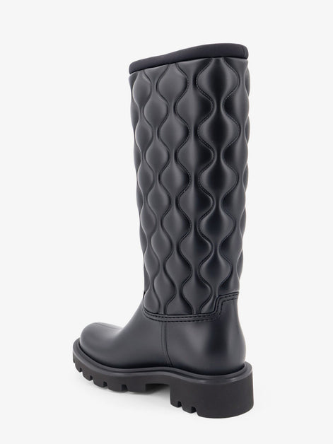 Kickstream Quilt PVC and neoprene rain boots