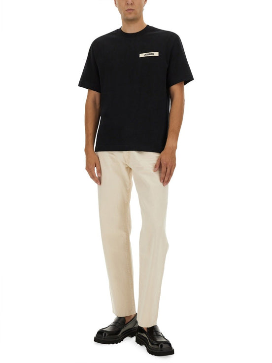 JACQUEMUS T-SHIRT "GROS GRAIN"