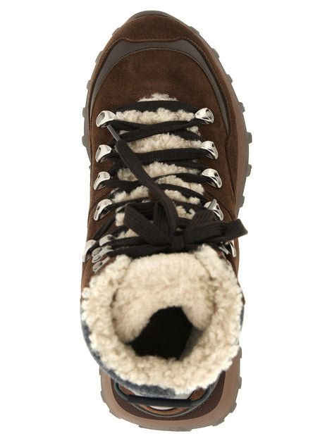 Brunello Cucinelli Lace-up ankle boots with hooks