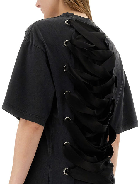 "LACE-UP" T-SHIRT
