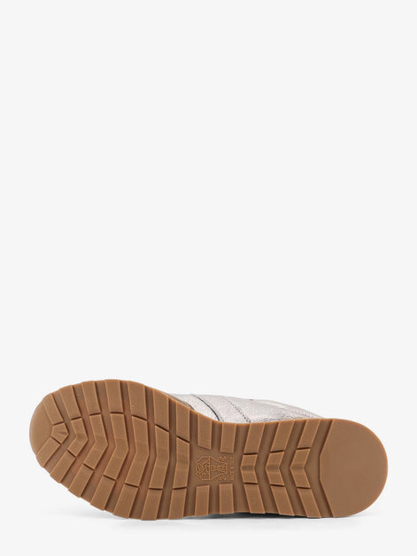 Brunello Cucinelli Laminated leather and suede sneakers