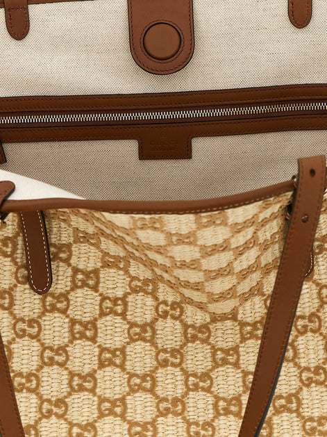 Large woven shopping bag