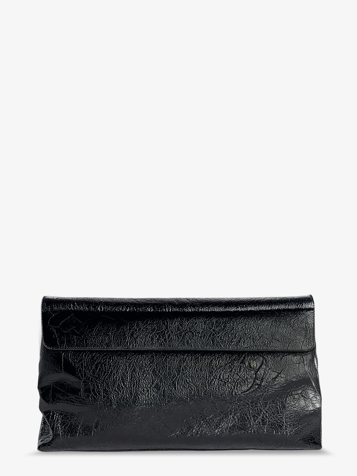 Balenciaga Le City leather clutch bag