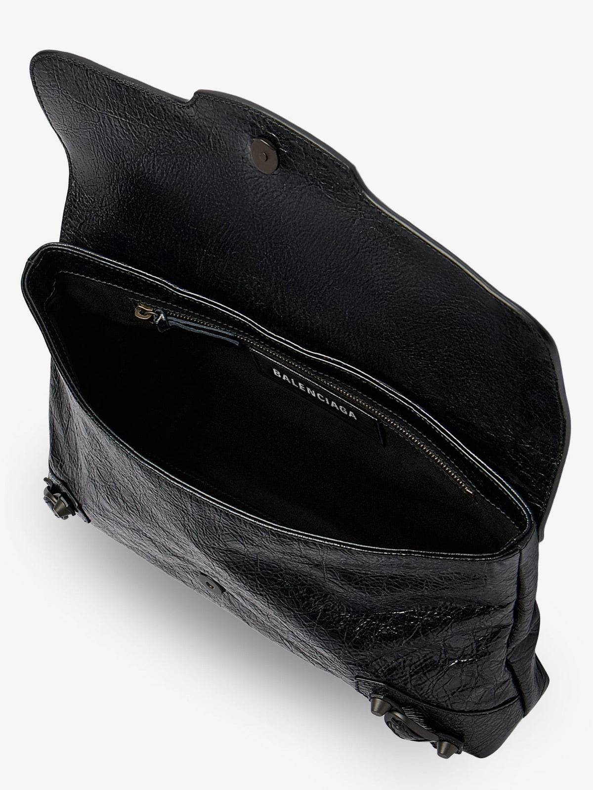 Balenciaga Le City leather clutch bag