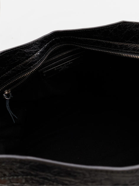 Balenciaga Le City Medium Metallic Leather Handbag