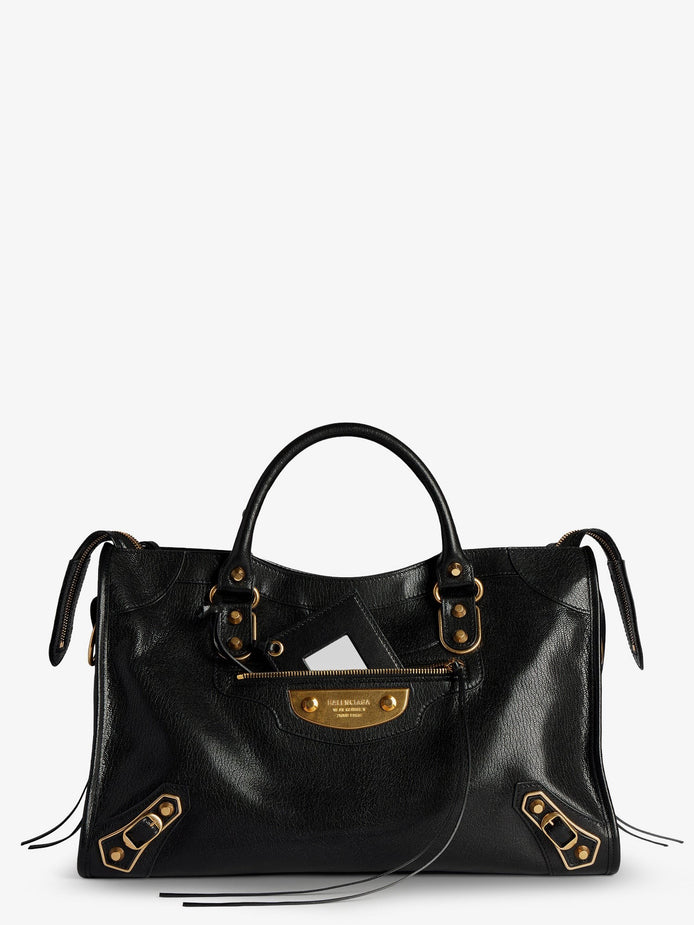 Le City Uptown leather handbag with stud detail