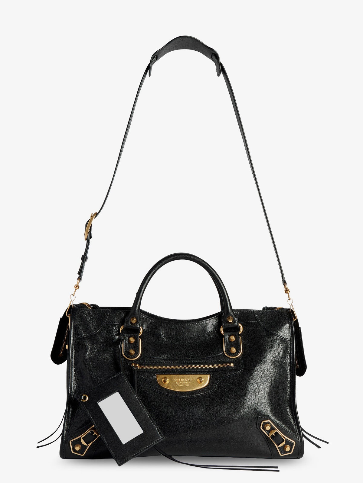 Balenciaga Le City Uptown leather handbag with stud detail