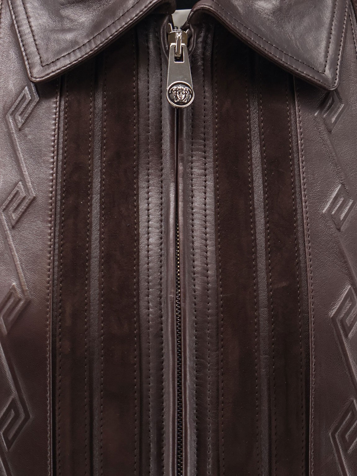 Leather and suede jacket