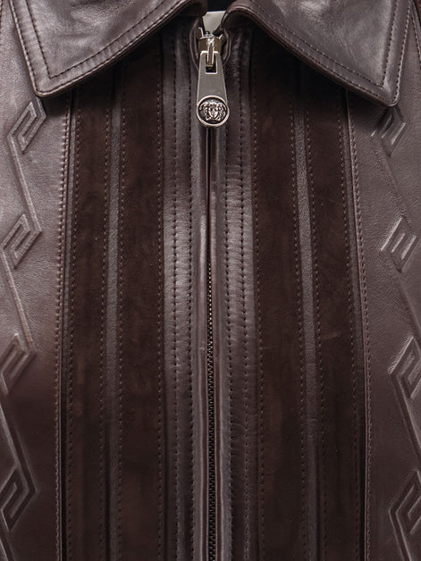 Leather and suede jacket
