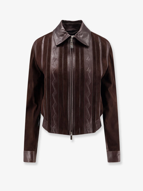Leather and suede jacket