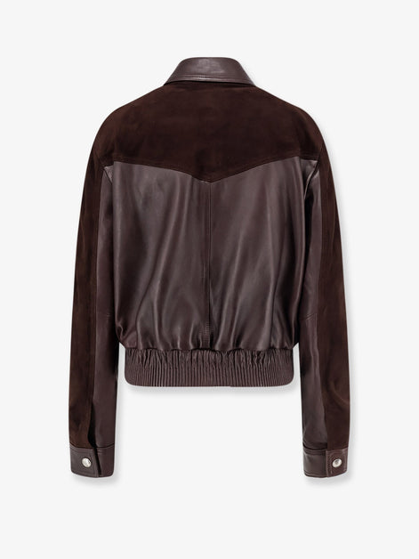 Leather and suede jacket