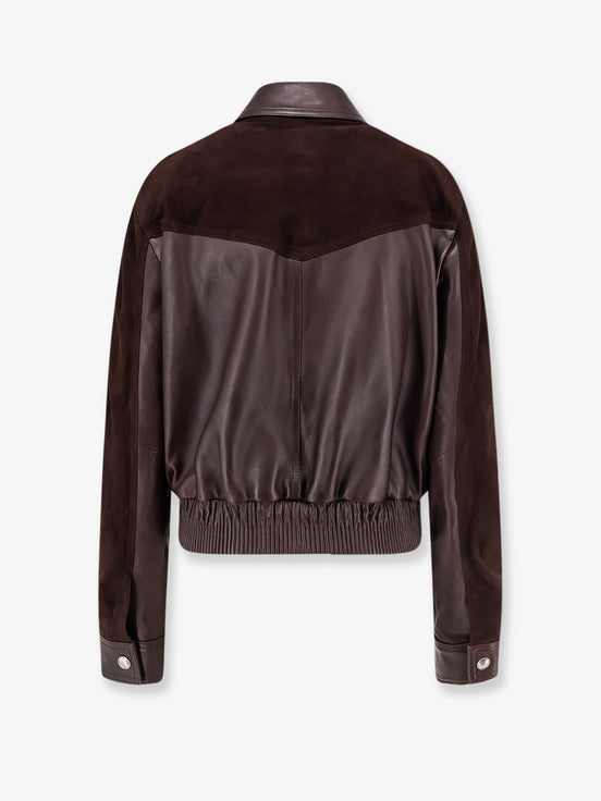 Leather and suede jacket
