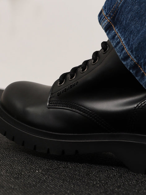 Leather ankle boots