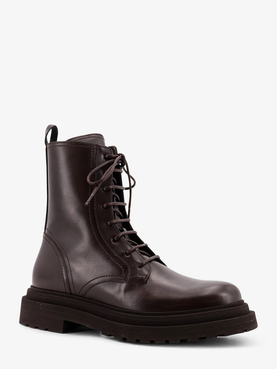 Leather ankle boots