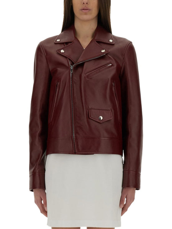 LEATHER BIKER JACKET