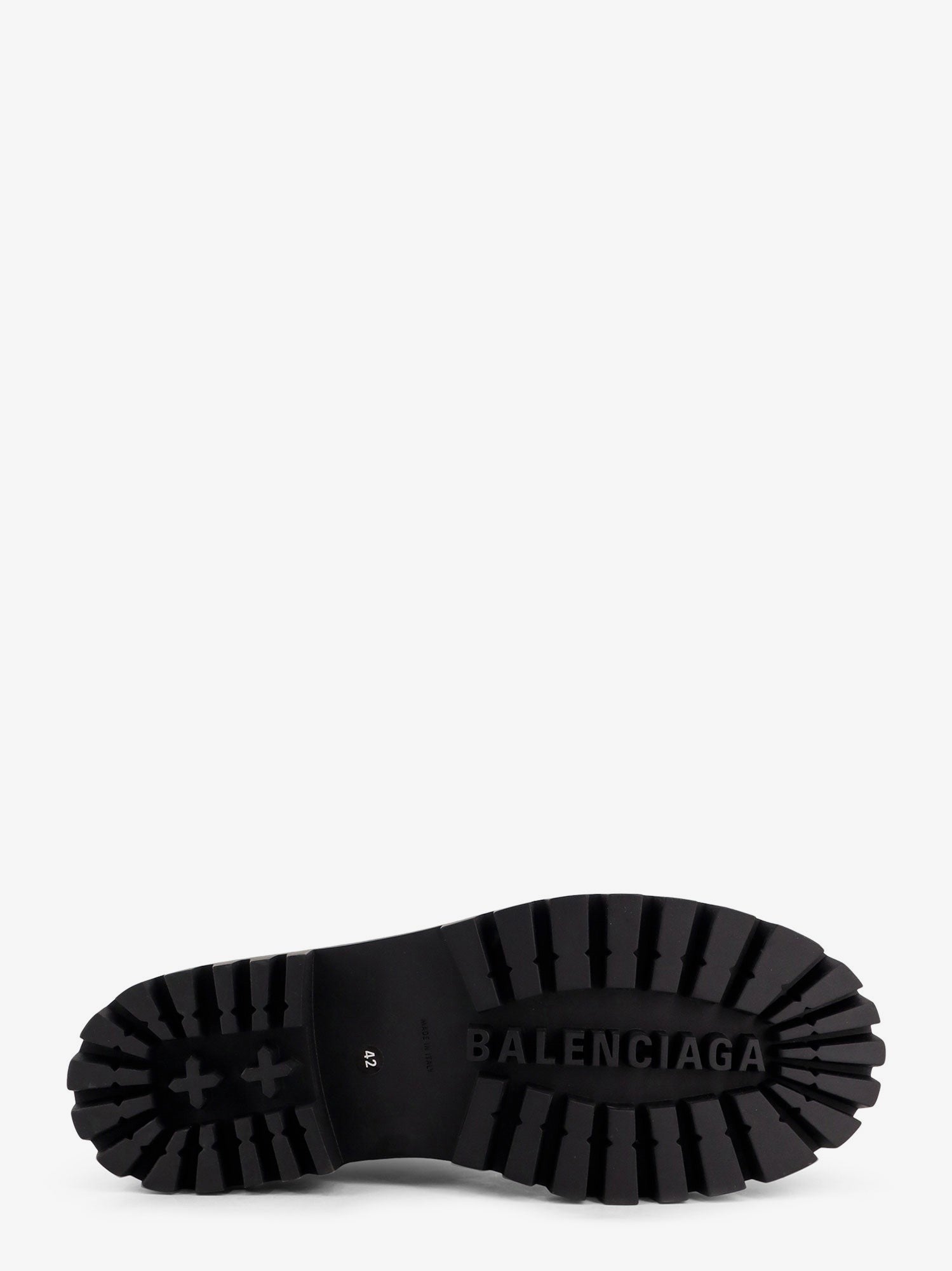 Balenciaga Leather boots with maxi rubber sole