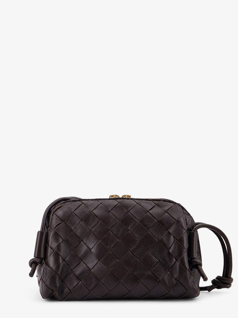Leather clutch with Intrecciato Concert motif