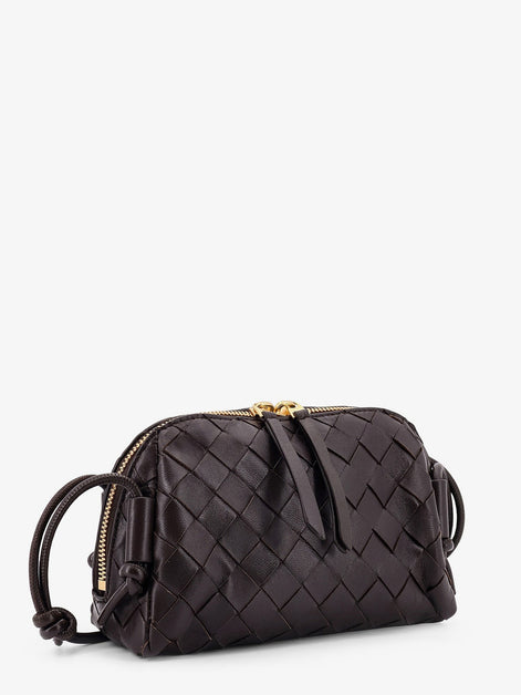 Leather clutch with Intrecciato Concert motif