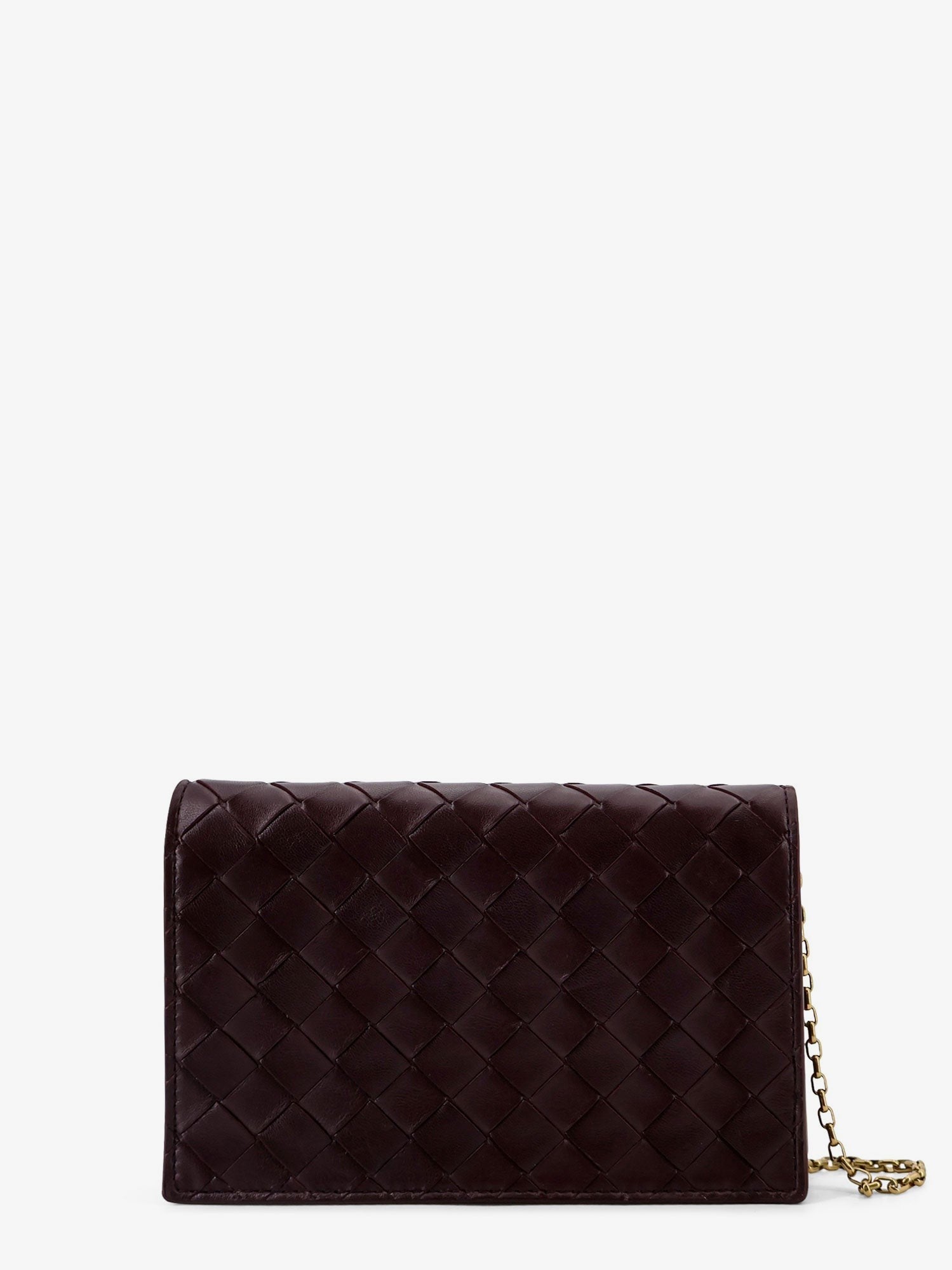 Leather crossbody bag with Intrecciato motif