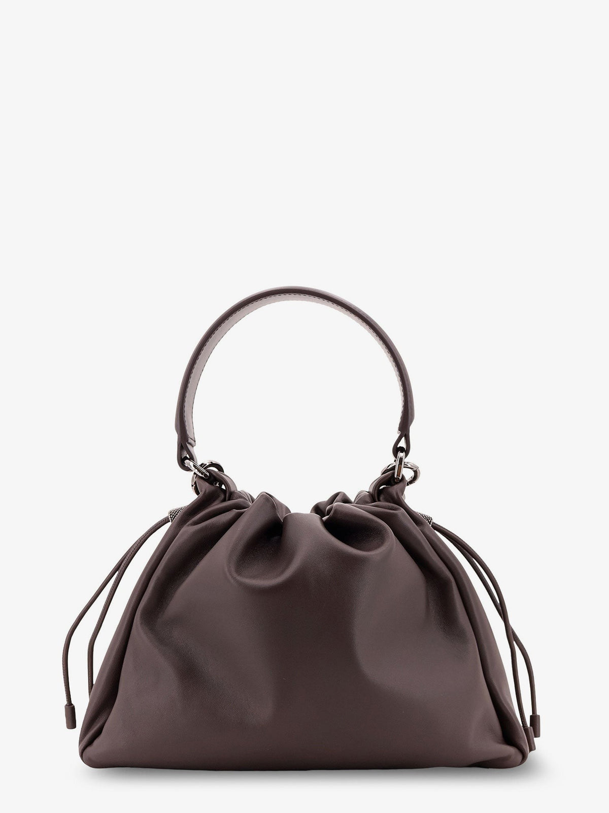 Brunello Cucinelli Leather handbag with Monile detail