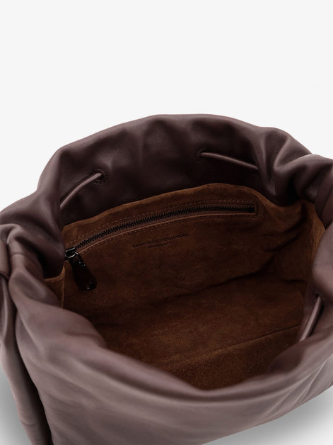 Brunello Cucinelli Leather handbag with Monile detail