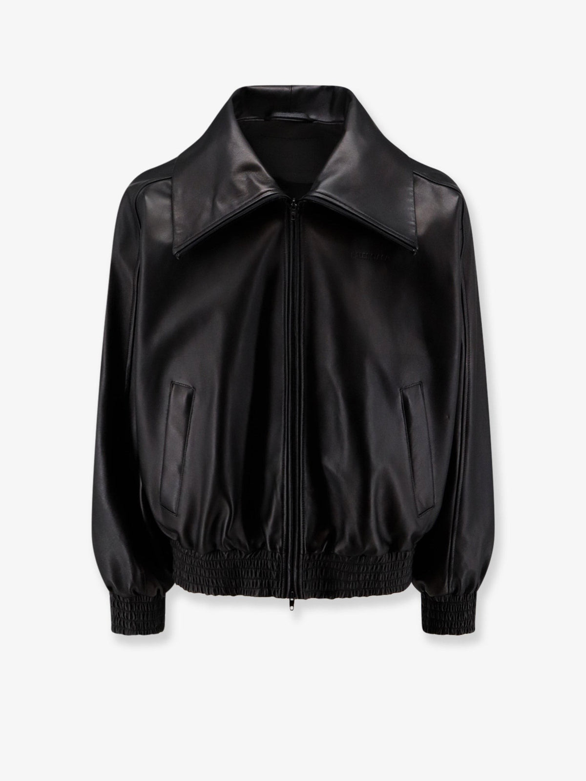 Leather jacket with Logo detail