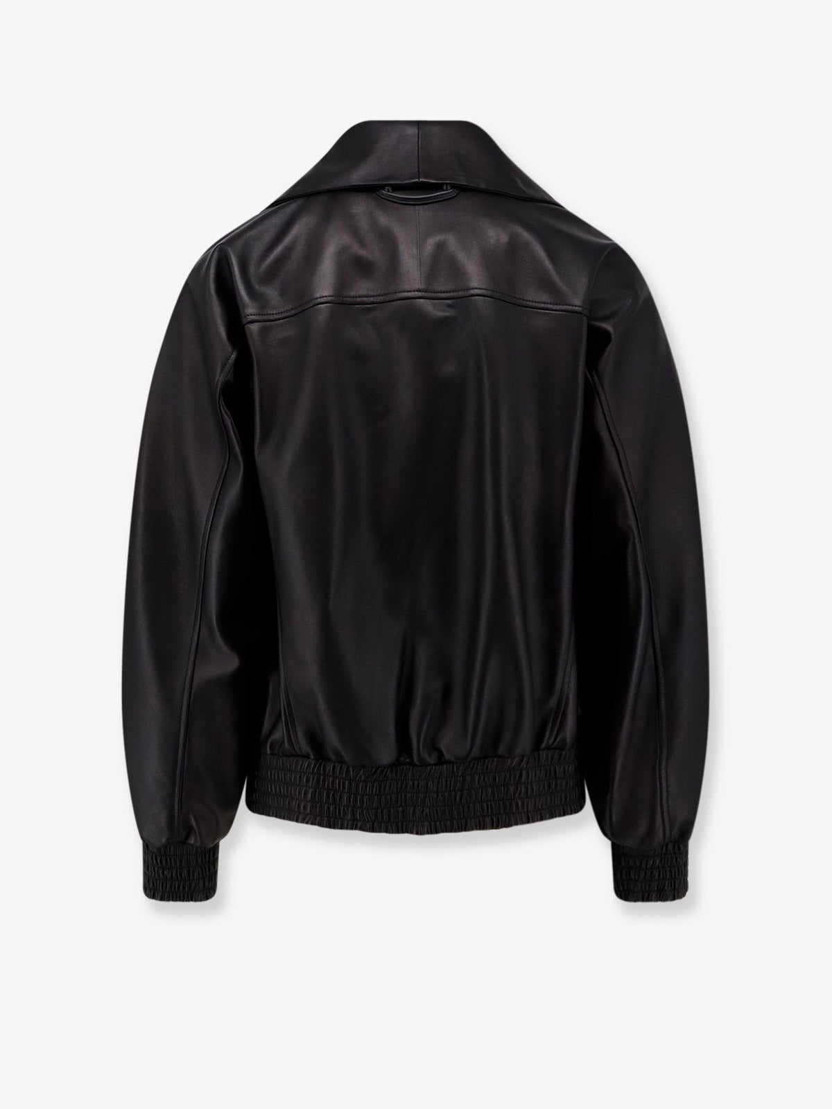 Balenciaga Leather jacket with Logo detail