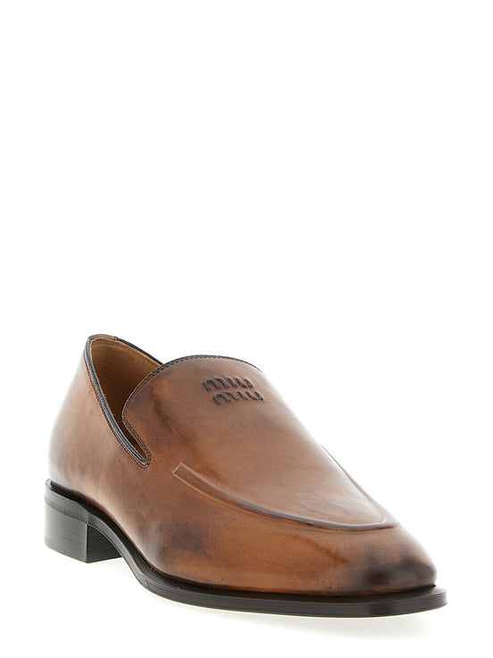 Leather loafers