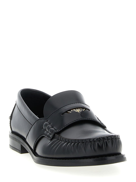 Leather loafers