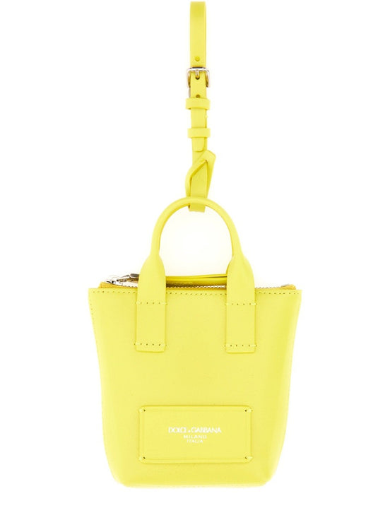LEATHER "MINIBAG" CHARM