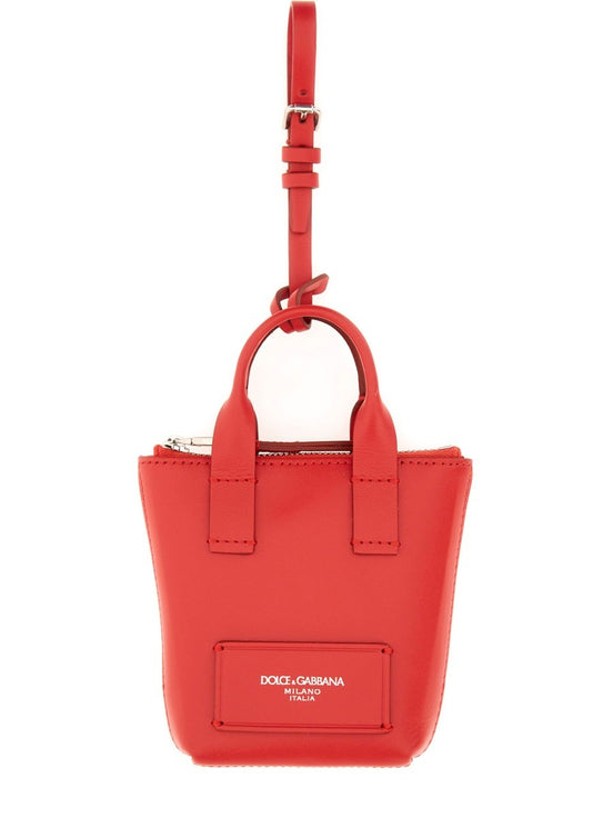LEATHER "MINIBAG" CHARM
